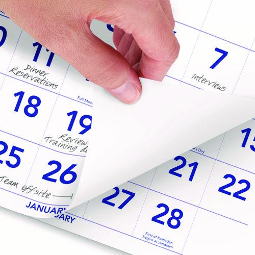 Deluxe Three-Month Reference Wall Calendar - PM1128