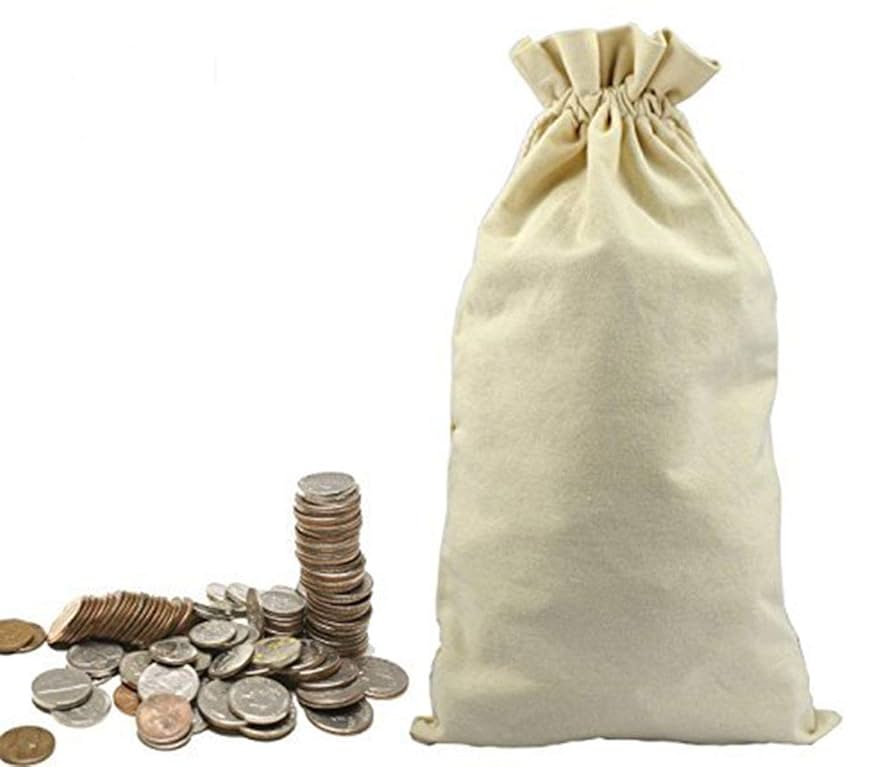 Canvas Coin Bags