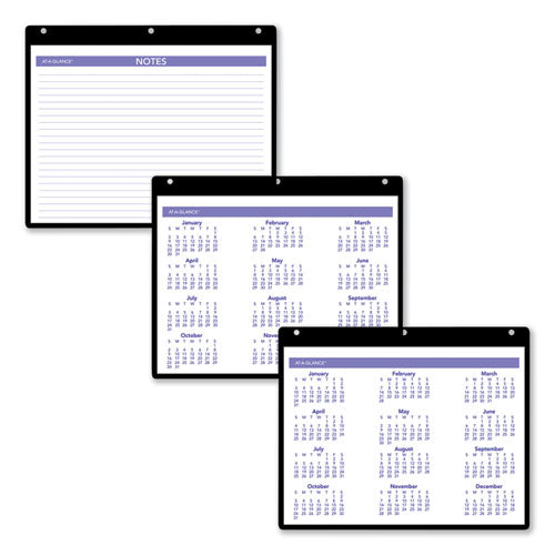 Monthly Desk/Wall Calendar with Plastic Backboard and Bonus Pages- SK800