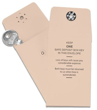 Snap-Lock Vault Key Envelopes