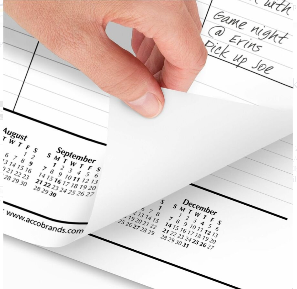 At-A-Glance Monthly Desk Pad Calendar - SK2400