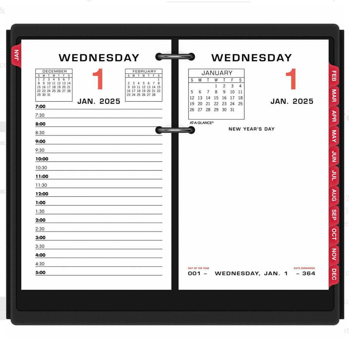 Loose-Leaf Desk Calendar Refill - E01750