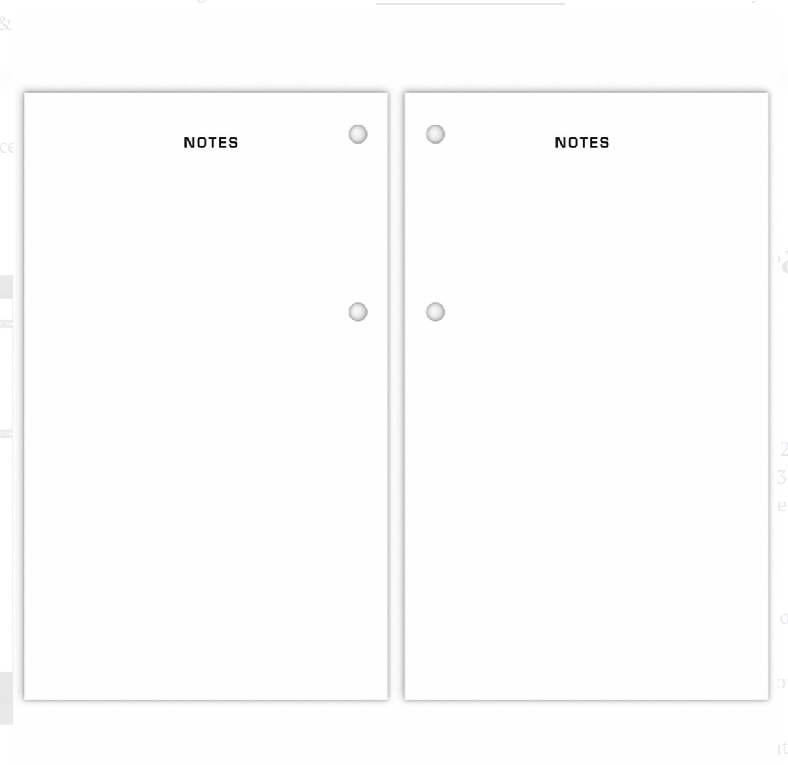 Loose-Leaf Desk Calendar Refill - E01750