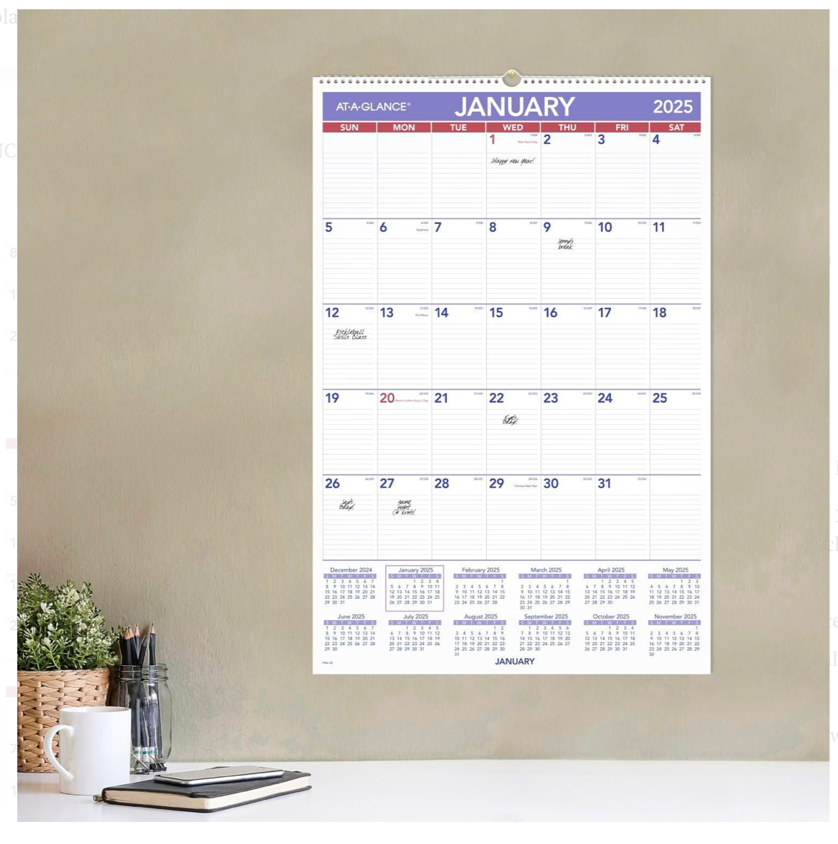 Monthly Wall Calendar - PM428