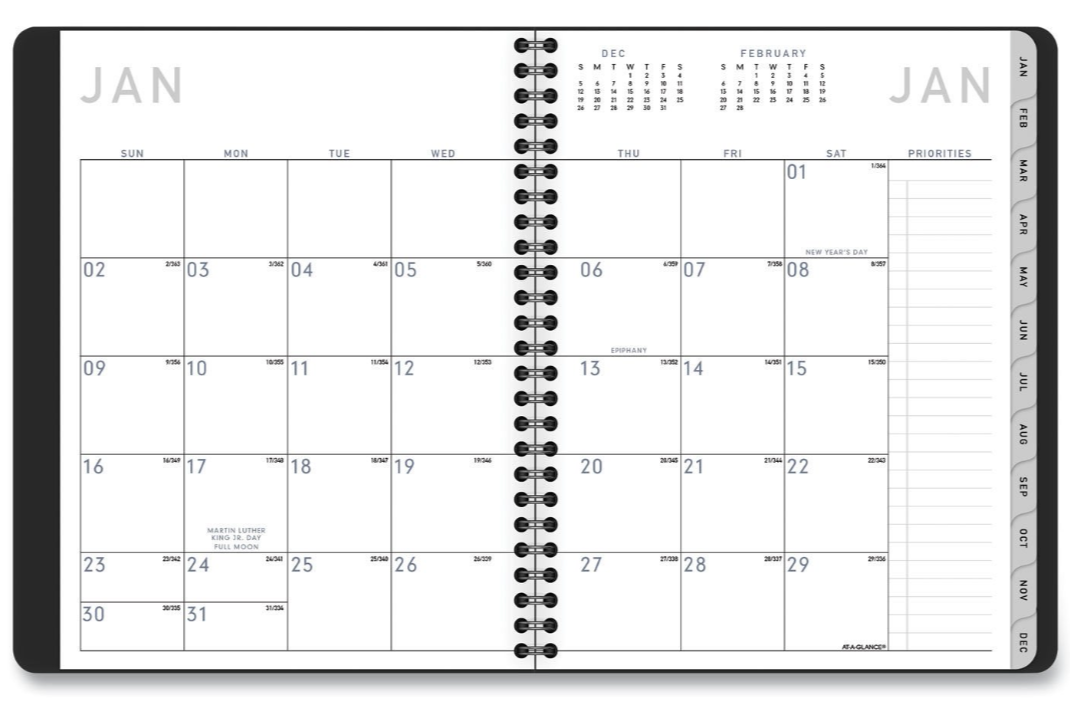 Contemporary Lite Weekly/Monthly Planner - 7054XL05