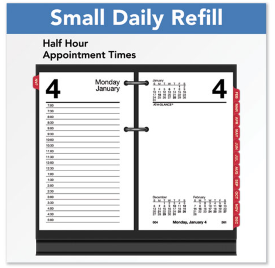 Desk Calendar Refill with Tabs - E717T50