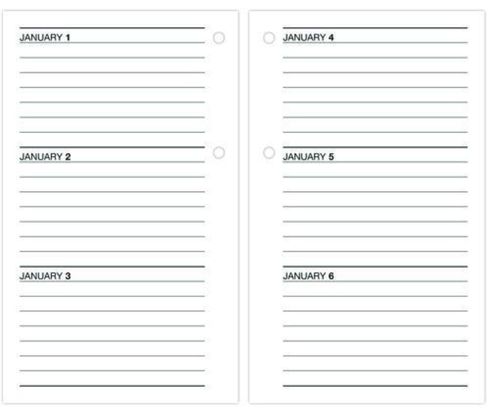 Desk Calendar Refill with Tabs - E717T50