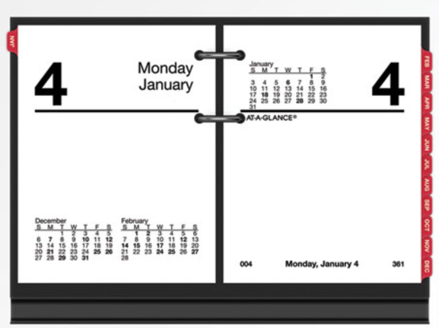 Compact Desk Calendar Refill - E919-50