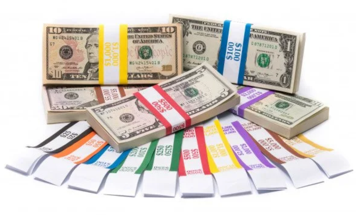 Color-Coded Currency Straps
